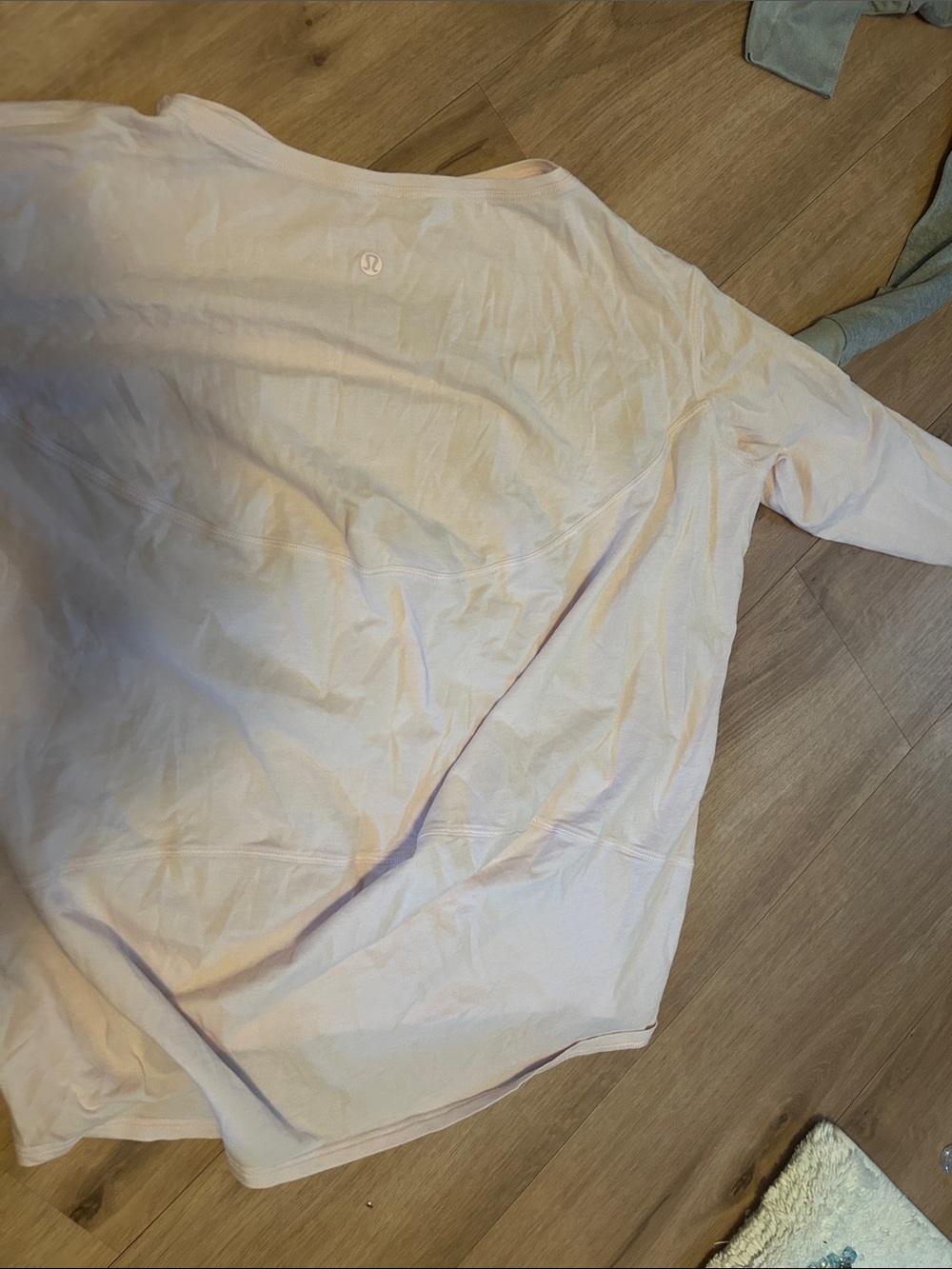 lululemon athletica Pale Pink Long Sleeve Tee